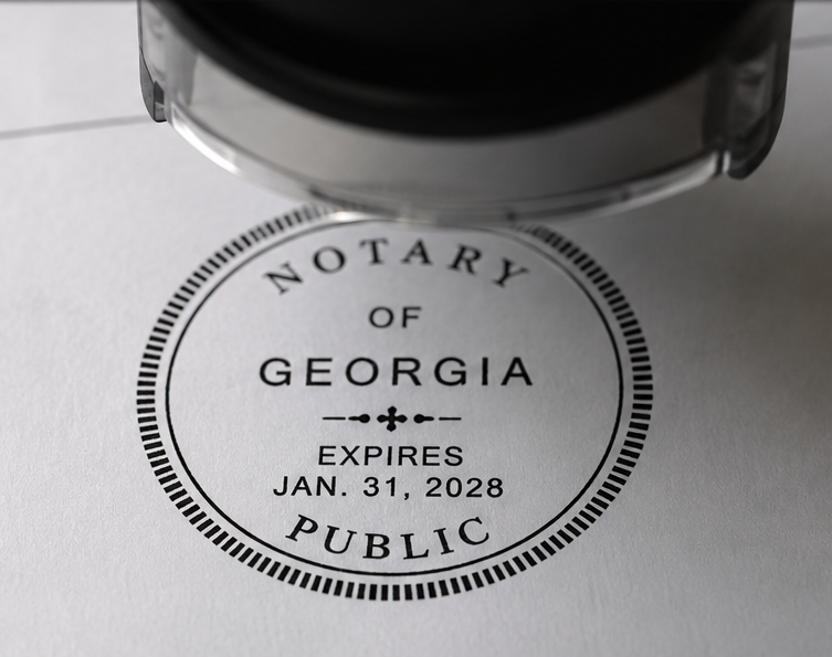 Georgia notary public stamp